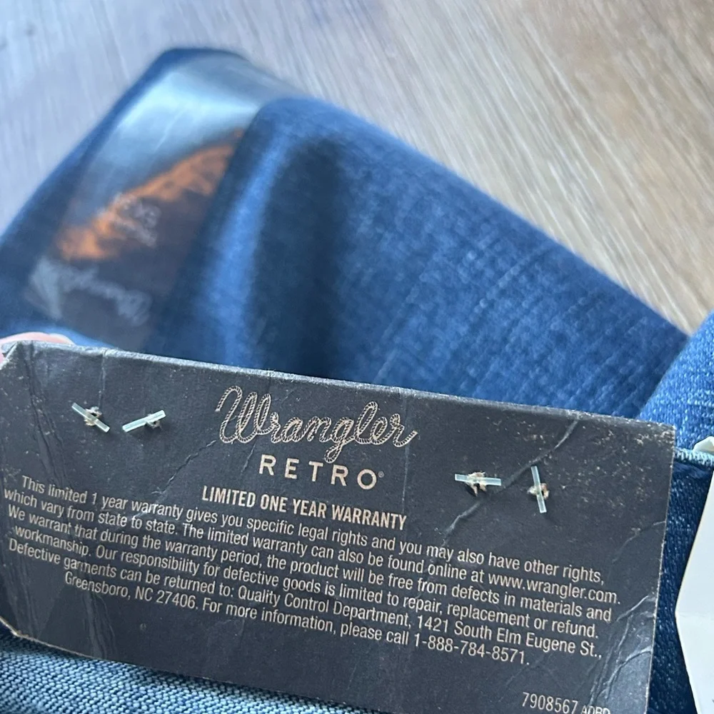 Wrangler Womens Retro Mae Mid Rise Wide Leg Trouser Jeans. 👖 - Picture 5 of 16